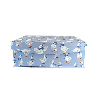Celebrate Together™ Geese Blue Print Hinge Paper Box
