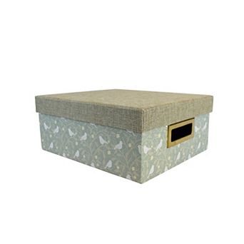 Celebrate Together™ Burlap Lid Paper Box