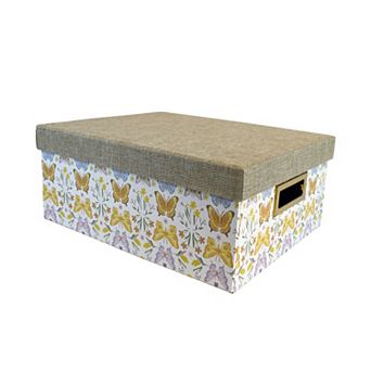 Celebrate Together™ Burlap Lid Paper Storage Box