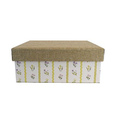 Celebrate Together™ Spring Burlap Lid Paper Box
