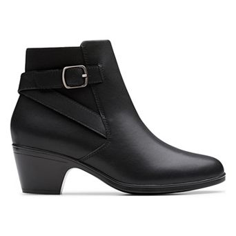 Clarks Emily2 Lux Women's Leather Ankle Boots With Buckle Detail