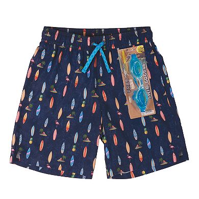 Boys 4-20 ZeroXposur Boardwalk Shorties Print Swim Bottoms