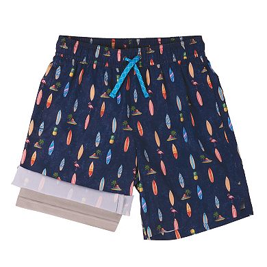 Boys 4-20 ZeroXposur Boardwalk Shorties Print Swim Bottoms