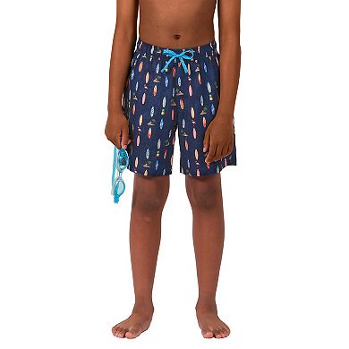 Boys 4-20 ZeroXposur Boardwalk Shorties Print Swim Bottoms