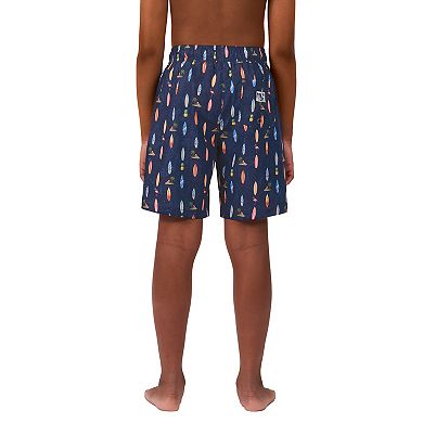 Boys 4-20 ZeroXposur Boardwalk Shorties Print Swim Bottoms
