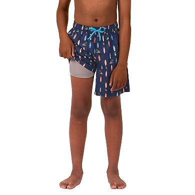 Boys 4-20 ZeroXposur Boardwalk Shorties Print Swim Bottoms