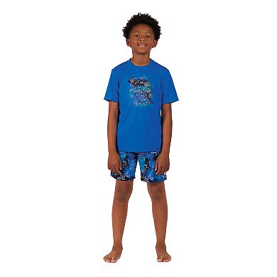 Boys 4-20 ZeroXposur Marine Sun Top & Swim Short 2-Piece Set