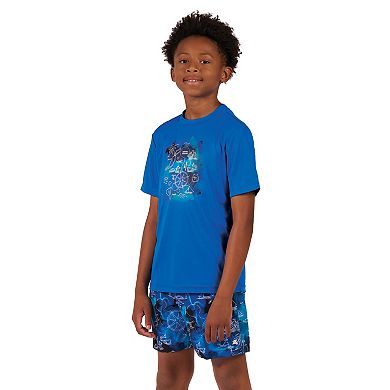 Boys 4-20 ZeroXposur Marine Sun Top & Swim Short 2-Piece Set