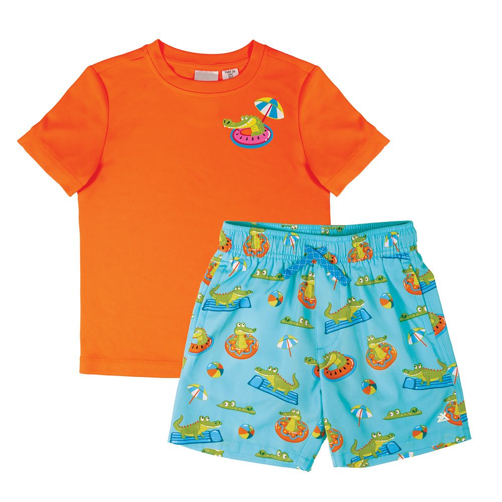 Boys 4-20 ZeroXposur Marine Sun Top & Swim Short 2-Piece Set