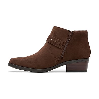 Clarks® Danyelle Wish Women's Ankle Boots with Block Heel & Zip Closure