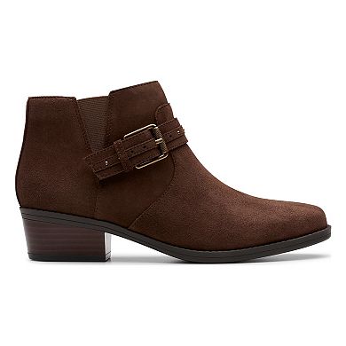 Clarks® Danyelle Wish Women's Ankle Boots with Block Heel & Zip Closure