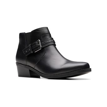 Clarks® Danyelle Wish Women's Ankle Boots with Block Heel & Zip Closure