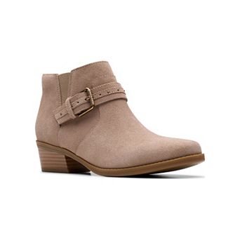 Clarks® Danyelle Wish Women's Ankle Boots with Block Heel & Zip Closure