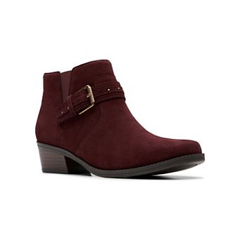 Clarks® Danyelle Wish Women's Ankle Boots with Block Heel & Zip Closure