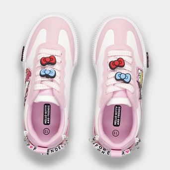 Hello Kitty Court Girls Lace-Up Sneakers With Bow Accent