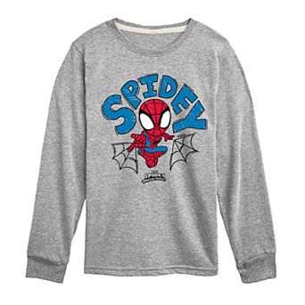 Boys 8-20 Marvel Spidey And His Amazing Friends Spidey Sketch Long Sleeve Graphic Tee