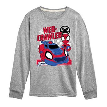 Boys 8-20 Marvel Spidey And His Amazing Friends Web Crawler Long Sleeve Graphic Tee