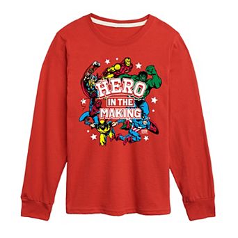Boys 8-20 Marvel Hero In The Making Long Sleeve Graphic Tee
