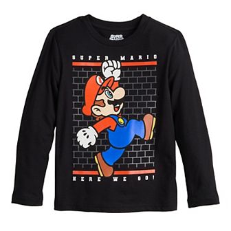 Boys 4-12 Jumping Beans® Super Mario Graphic Long Sleeve Tee