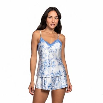 Women's Lilac+London 2 pc Pajama Camisole & Pajama Tap Shorts Set