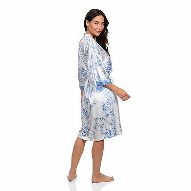 Women's Lilac+London Print Wrapper Robe
