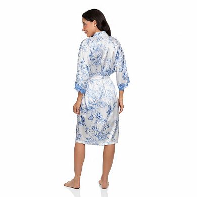 Women's Lilac+London Print Wrapper Robe