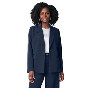 Jessica London Women's Plus Size Bi-Stretch Shaped Blazer
