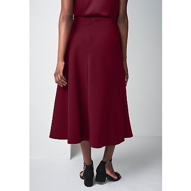 Jessica London Women's Plus Size Bi-Stretch Swing Skirt