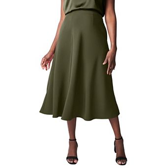 Jessica London Women's Plus Size Bi-Stretch Swing Skirt