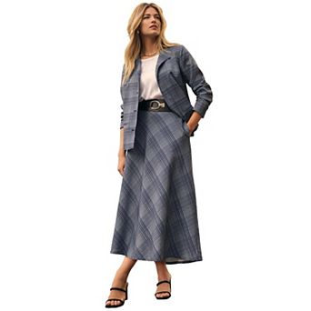 Jessica London Women's Plus Size Bi-Stretch Swing Skirt