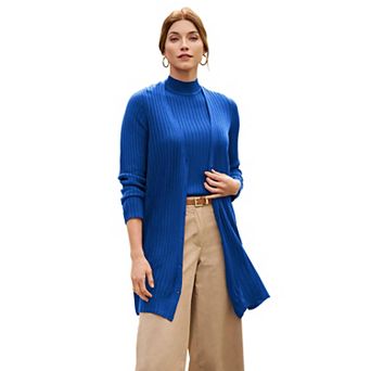 Jessica London Women's Plus Size Ribbed Sleeveless Shell