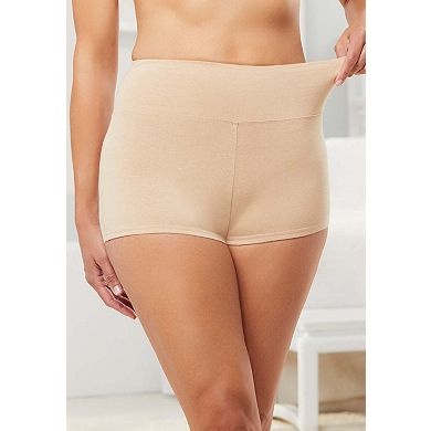 Comfort Choice Plus Size Comfort Waist 2-Pack Boy Short
