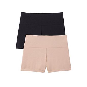 Comfort Choice Plus Size Comfort Waist 2-Pack Boy Short