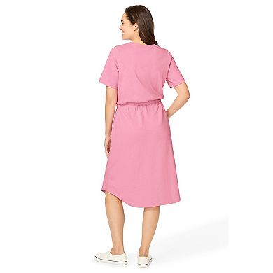 Woman Within Plus Size Curved Hem Dress