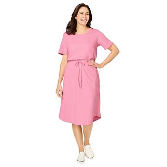 Woman Within Plus Size Curved Hem Dress