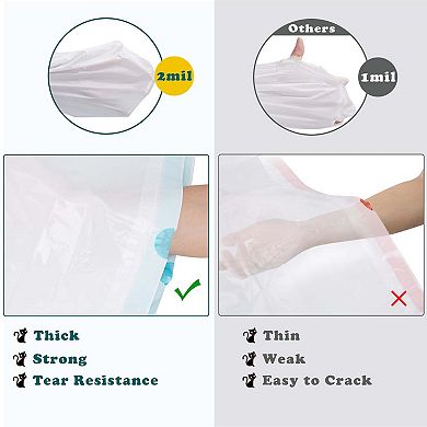 Durable Litter Box Liners Drawstring Closure