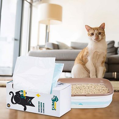 Durable Litter Box Liners Drawstring Closure
