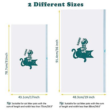 Durable Litter Box Liners Drawstring Closure