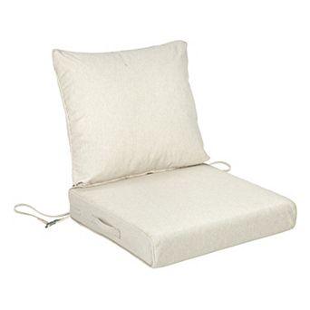 Aoodor 25x25 Inch Outdoor Deep Seat Cushion Set with Adjustable Straps and Waterproof