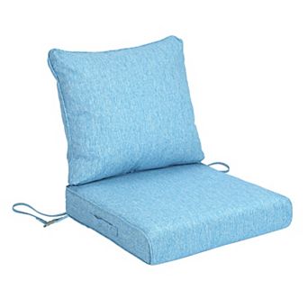 Aoodor 25x25 Inch Outdoor Deep Seat Cushion Set with Adjustable Straps and Waterproof