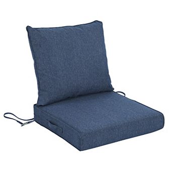 Aoodor 25x25 Inch Outdoor Deep Seat Cushion Set with Adjustable Straps and Waterproof