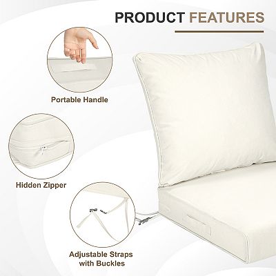 Cushion Set Outdoor Seat Cushions 21x21 Aoodor 21x21 Inch Outdoor