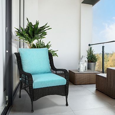 Aoodor 24x24 Inch Outdoor Deep Seat Cushion Set with Adjustable Straps and Waterproof