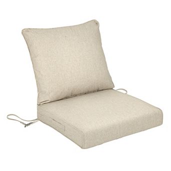 Aoodor 23x26 Inch Outdoor Deep Seat Cushion Set with Adjustable Straps and Waterproof