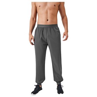 Men's Lightweight Stretch Lounge Pants with Adjustable Drawstring Waist and Straight Leg Fit