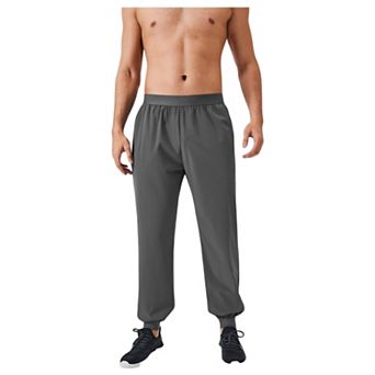 Men's Lightweight Stretch Lounge Pants with Adjustable Drawstring Waist and Straight Leg Fit