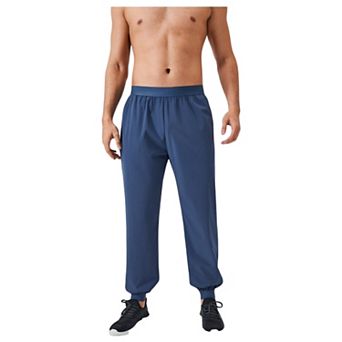 Men's Lightweight Stretch Lounge Pants with Adjustable Drawstring Waist and Straight Leg Fit