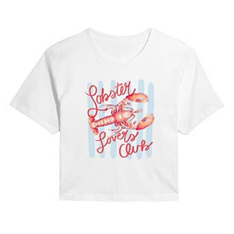 Juniors' Lobster Lovers Club Cropped Tee