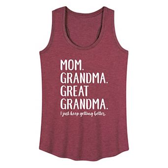 Women's Mom Grandma Great Grandma Graphic Tank Top