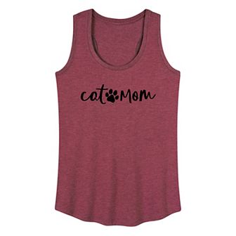 Women's Cat Mom Graphic Tank Top